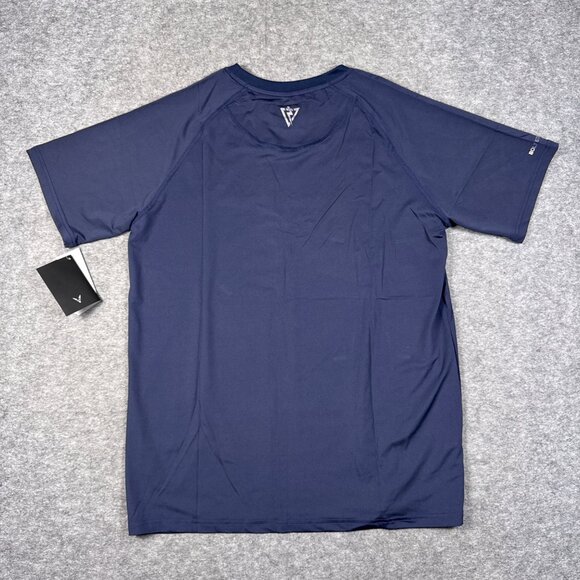 Vaiden T Shirt Mens Medium Blue Navy Gym Training Performance Athleisure - Picture 8 of 11